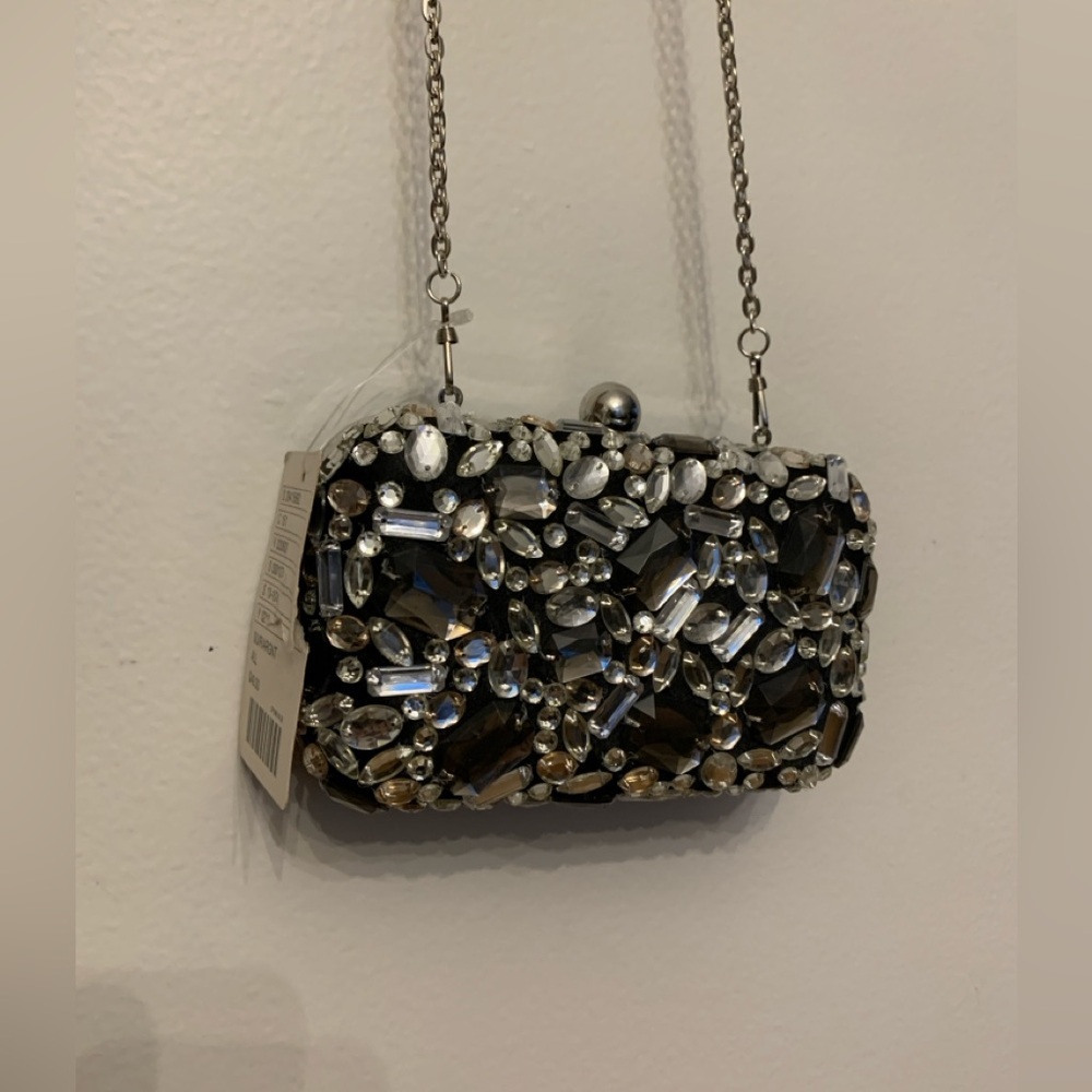 Jeweled Clutch Crossbody Bag